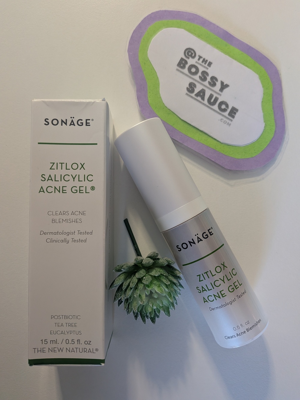 Sonage Zitlox Salicylic Acid Acne Spot Treatment Gel NWT 15 ML